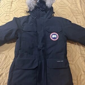 Canada Goose Black Jacket with Fur Trim